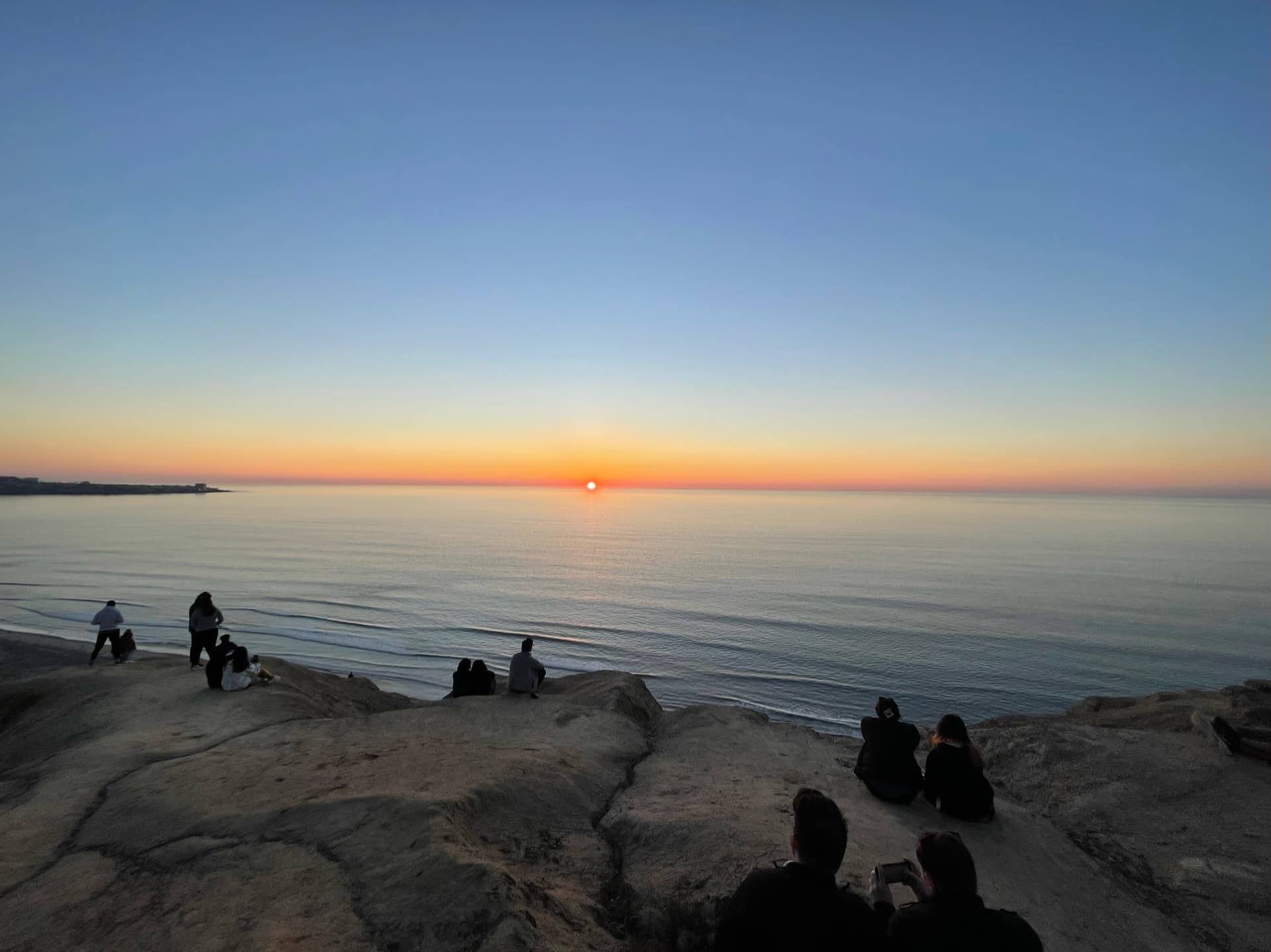 Sunset from the bluffs at La Jolla